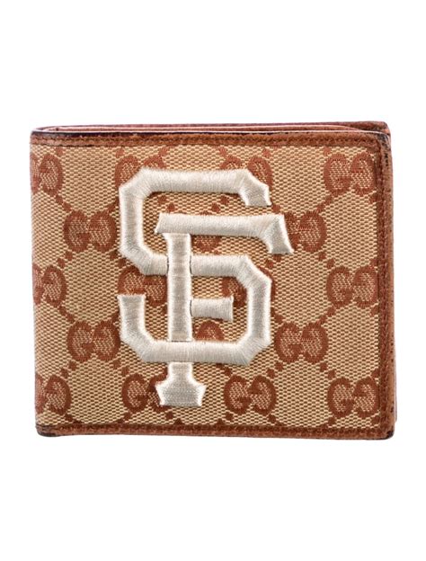 Gucci x MLB SF Giants Bifold GG Canvas Bifold Wallet 